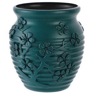 PE Hydroponic Vase Home Wet And Dry Flower Arrangement Container (Sea Blue)