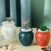 PE Hydroponic Vase Home Wet And Dry Flower Arrangement Container (Sea Blue) - Image 5