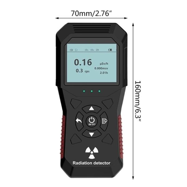 FY803 X-Ray Radiation Meter Alpha Beta Gamma Humidity Nuclear Radiation Detector Rechargeable Real-Time Graph Geiger - Image 4
