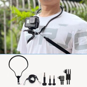 TUYU Camera Neck Holder Mobile Phone Chest Strap Mount For Video Shooting / POV, Spec: Standard (Black)