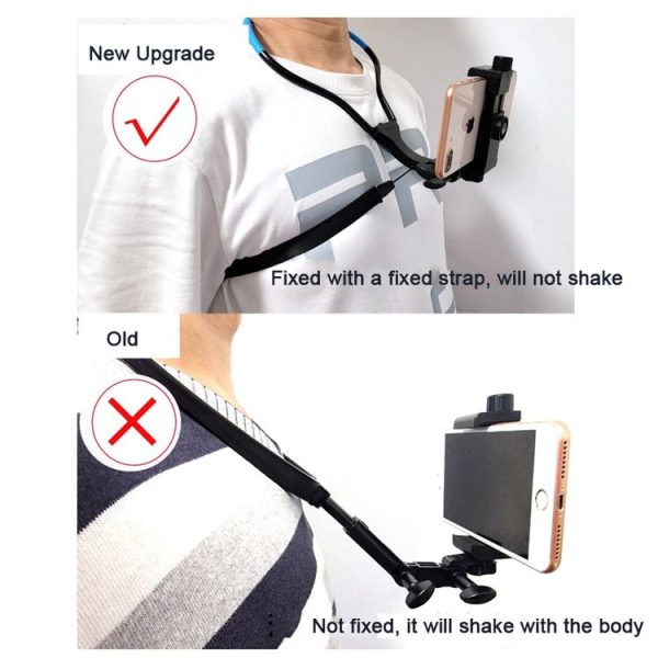TUYU Camera Neck Holder Mobile Phone Chest Strap Mount For Video Shooting / POV, Spec: Standard (Black) - Image 8