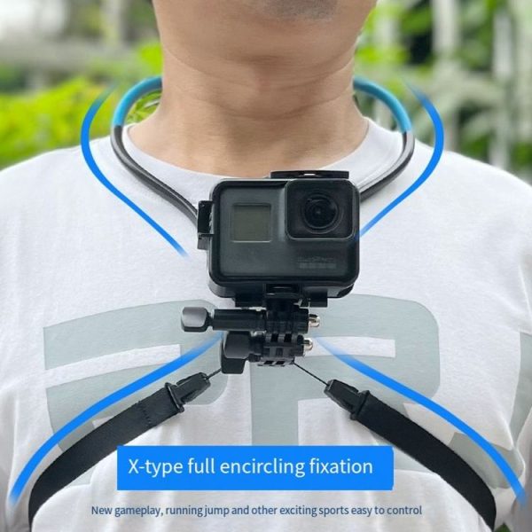 TUYU Camera Neck Holder Mobile Phone Chest Strap Mount For Video Shooting / POV, Spec: Standard (Black) - Image 9