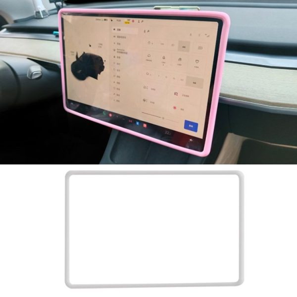 Tesla Model3 / Y Screen Bumper Protective Cover Silicone Frame (Gray)
