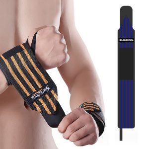 SURECOOL 50x8cm Sports Wrist Wraps Weightlifting Equipment Training Straps (Dark Blue)