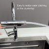 Multi-functional Flying Rain Waterfall Spout Connector Kitchen Faucet Splash Universal Swivel Bubbler, Color: Silver - Image 5