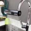 Multi-functional Flying Rain Waterfall Spout Connector Kitchen Faucet Splash Universal Swivel Bubbler, Color: Silver - Image 6