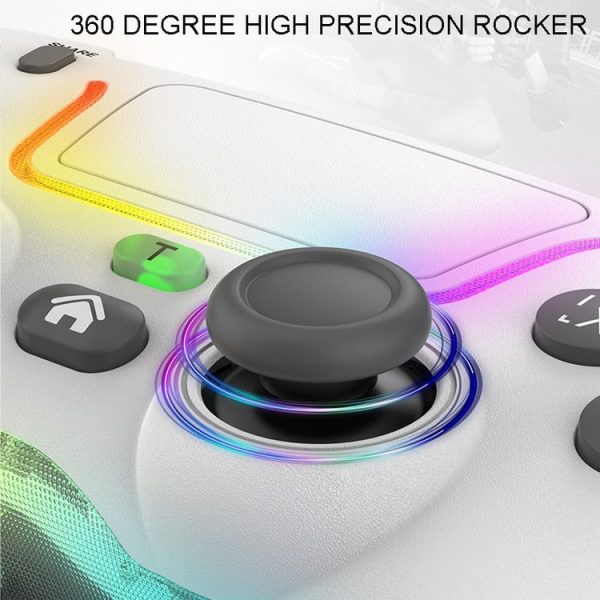 PS4 Dazzle Color Light Wireless Bluetooth Grip (Black) - Image 12