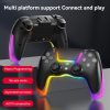 PS4 Dazzle Color Light Wireless Bluetooth Grip (Black) - Image 3