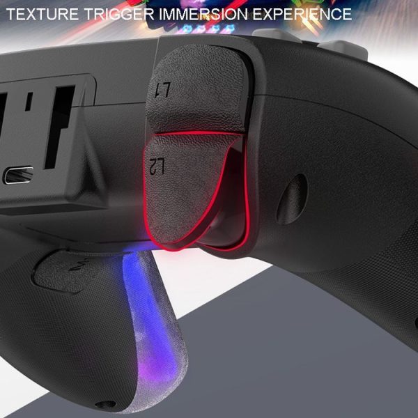 PS4 Dazzle Color Light Wireless Bluetooth Grip (Black) - Image 4