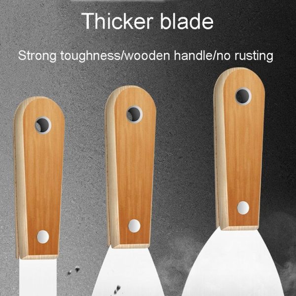 4 inch Stainless Steel Mirror Finish Putty Knife Trowel Cleaning Trowel Painting Tools - Image 3