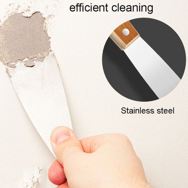 4 inch Stainless Steel Mirror Finish Putty Knife Trowel Cleaning Trowel Painting Tools - Image 4