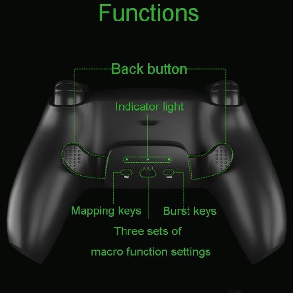 PS5 Dual Back Clip Button Programmable Keys DIY Kit (White) - Image 11