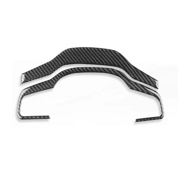Jaguar F-TYPE 2013+ Left And Right Drive Universal Steering Wheel Cover Sticker (Black)
