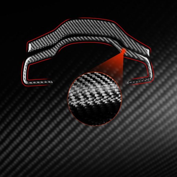 Jaguar F-TYPE 2013+ Left And Right Drive Universal Steering Wheel Cover Sticker (Black) - Image 5