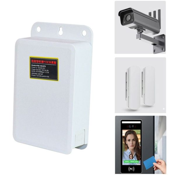 POE-4812FG 48V To 12V Isolated Standard POE Splitter Outdoor Monitoring Waterproof Power Supply Module