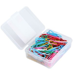 Deli 0024 100 pcs / box 2.8cm File Classification and Storage Color Paper Clips