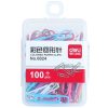 Deli 0024 100 pcs / box 2.8cm File Classification and Storage Color Paper Clips - Image 2
