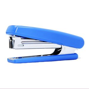 Deli 0222 10 Portable Metal Stapler With Staple Remover Labor Saving Stapler (Blue)