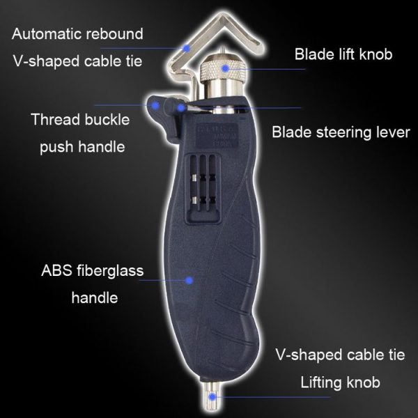 HSD HS-325B Rotary Multi-Functional Cable Stripping Pliers With A Blade - Image 4
