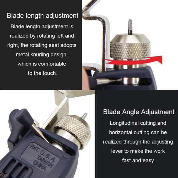 HSD HS-325B Rotary Multi-Functional Cable Stripping Pliers With A Blade - Image 7
