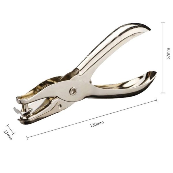 Deli 0114 Single Hole Punching Pliers Manual Mini Round Hole Paper Puncher (130x11x57mm) - Image 3