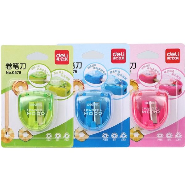 Deli 0578 Mini Cute Non-slip Pencil Sharpener Children Pencil Sharpener (Random Color Delivery) - Image 7