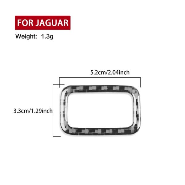 Jaguar F-TYPE 2013+ Left And Right Drive Universal Trunk Button Sticker (Black) - Image 3