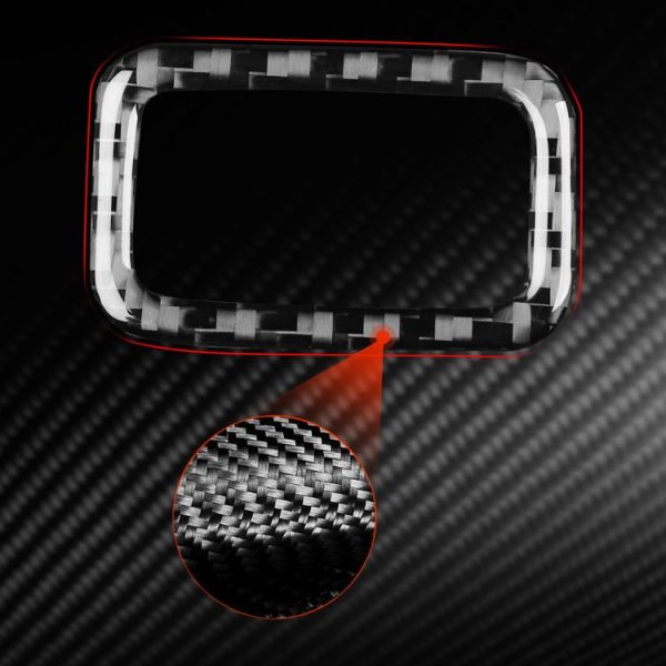 Jaguar F-TYPE 2013+ Left And Right Drive Universal Trunk Button Sticker (Black) - Image 5