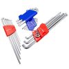 9pcs / set HSD HSR-9 Short Version Short-Side Ball-End Hexagon Wrench Set Tools - Image 3