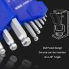 9pcs / set HSD HSR-9 Short Version Short-Side Ball-End Hexagon Wrench Set Tools - Image 5