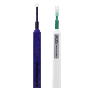2pcs / Set Fiber Optic Cleaning Pen Endface Cleaner Fiber Optic Cleaning Tool for 1.25mm LC / Mu and 2.5mm SC / ST / FC (SC+LC)
