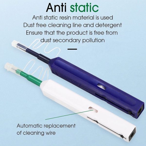 2pcs / Set Fiber Optic Cleaning Pen Endface Cleaner Fiber Optic Cleaning Tool for 1.25mm LC / Mu and 2.5mm SC / ST / FC (SC+LC) - Image 3