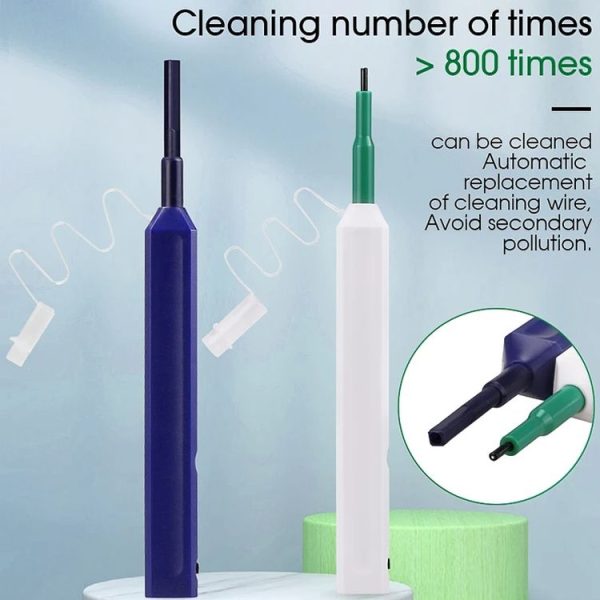 2pcs / Set Fiber Optic Cleaning Pen Endface Cleaner Fiber Optic Cleaning Tool for 1.25mm LC / Mu and 2.5mm SC / ST / FC (SC+LC) - Image 4