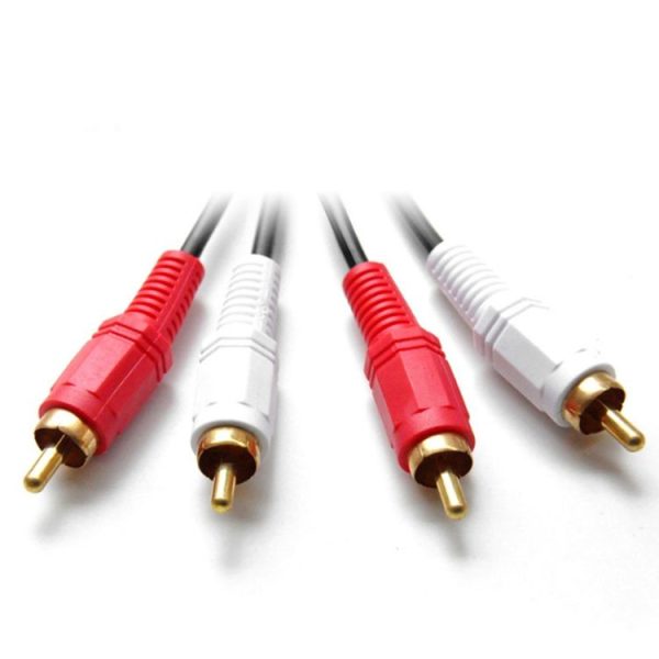 1.5m Double Lotus Audio Cable RCA Two-To-Two Power Amplifier Audio Cable - Image 2