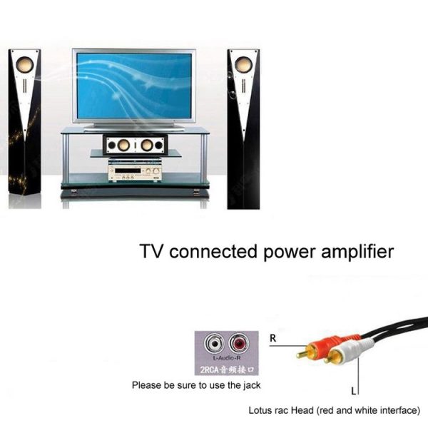1.5m Double Lotus Audio Cable RCA Two-To-Two Power Amplifier Audio Cable - Image 3