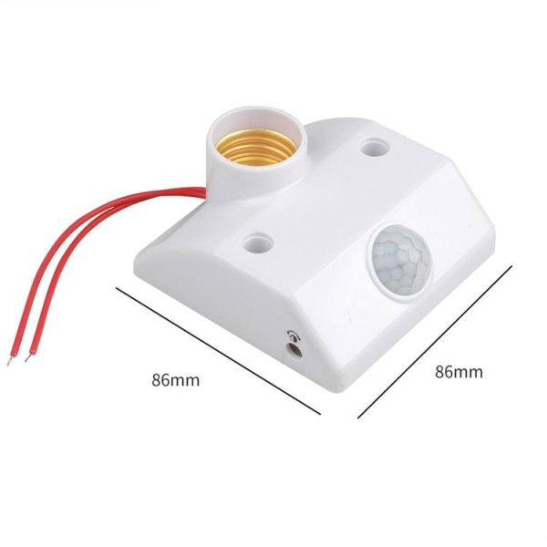 YX-425B AC85-265V Infrared Human Body Induction E27 Screw LED Lamp Holder (Adjustable) - Image 3