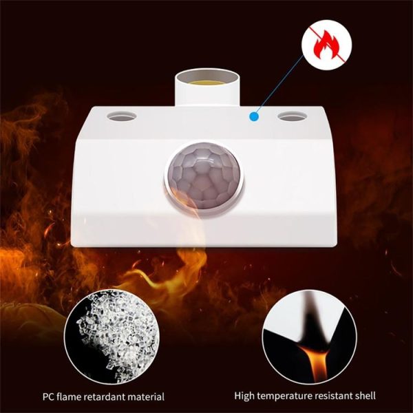 YX-425B AC85-265V Infrared Human Body Induction E27 Screw LED Lamp Holder (Adjustable) - Image 5