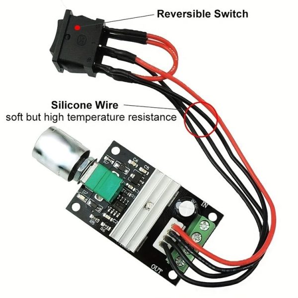 DC 6-28V 3A PWM Speed Adjustable Reversible Switch DC Motor Driver Reversing - Image 3