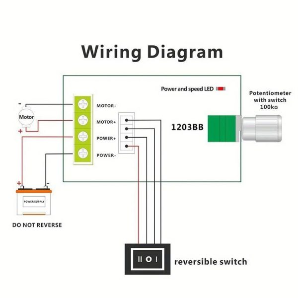 DC 6-28V 3A PWM Speed Adjustable Reversible Switch DC Motor Driver Reversing - Image 5