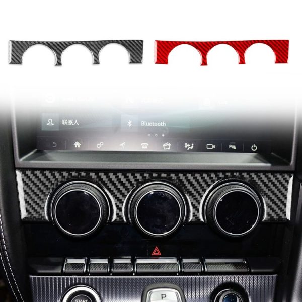 Jaguar F-TYPE 2013+ Left and Right Drive Universal Air Conditioner Knob Decorative Sticker (Black) - Image 2