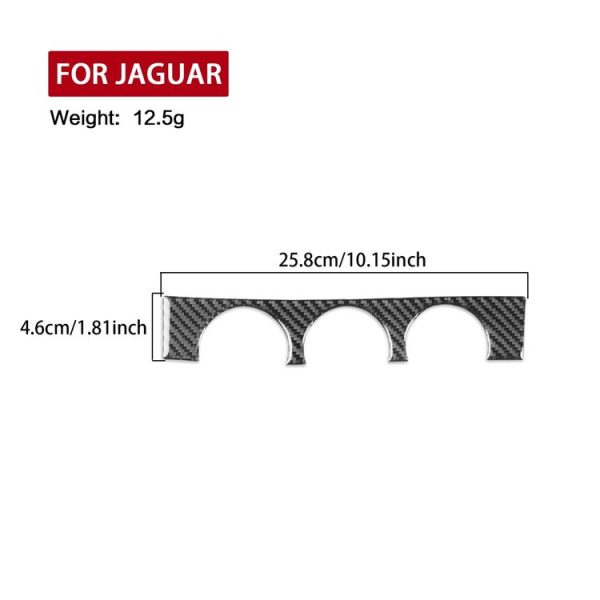 Jaguar F-TYPE 2013+ Left and Right Drive Universal Air Conditioner Knob Decorative Sticker (Black) - Image 3