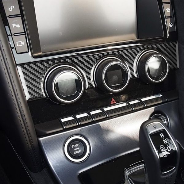 Jaguar F-TYPE 2013+ Left and Right Drive Universal Air Conditioner Knob Decorative Sticker (Black) - Image 6