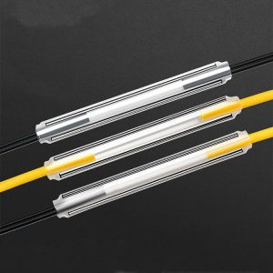 50pcs / pack 60mm Double -Pin Leather Thread Optical Fiber Heat Shrinkable Tube Optical Hot Melt Tube
