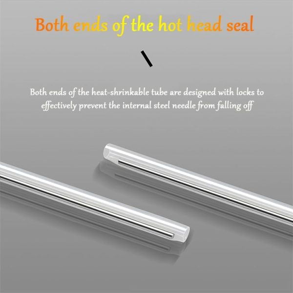 100pcs / pack 60mm Single Pin Optical Fiber Heat Shrinkable Tube Optical Hot Melt Tube - Image 5