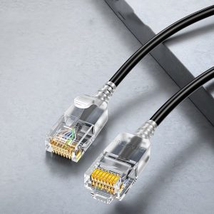 SAMZHE Cat6A Ethernet Cable UTP Network Patch Cable 0.5m (Black)