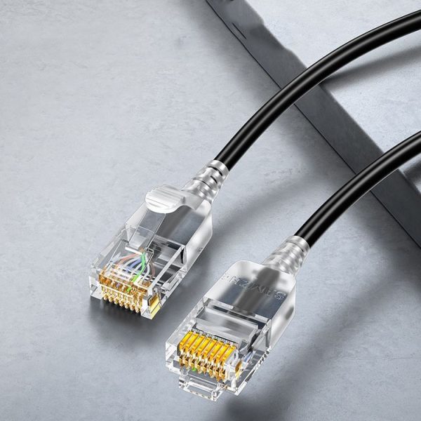 SAMZHE Cat6A Ethernet Cable UTP Network Patch Cable 0.5m (Black)