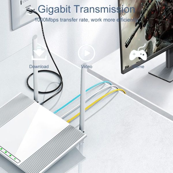 SAMZHE Cat6A Ethernet Cable UTP Network Patch Cable 0.5m (Black) - Image 4