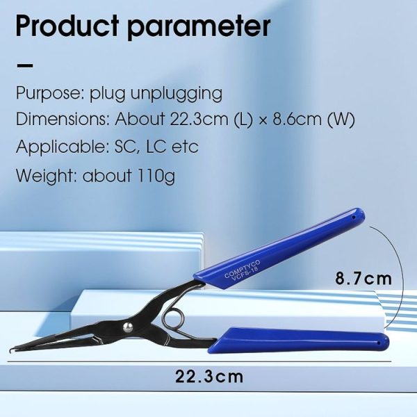 COMPTYCO VCFS-18 SC / LC Fiber Optic Connector Plug And Clamp Pull Tools Flange Long Nozzle Clip - Image 7