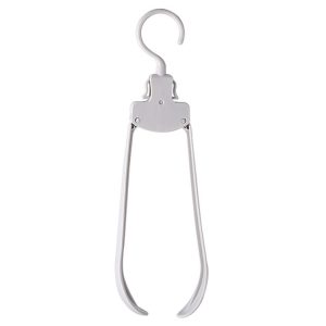 Plastic Travel Folding Hanger Portable Clothes Wide Shoulder Traceless Drying Rack (Gray)