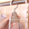 Plastic Travel Folding Hanger Portable Clothes Wide Shoulder Traceless Drying Rack (Gray) - Image 4